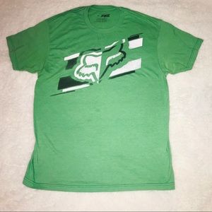 Men's Fox brand green tshirt Large